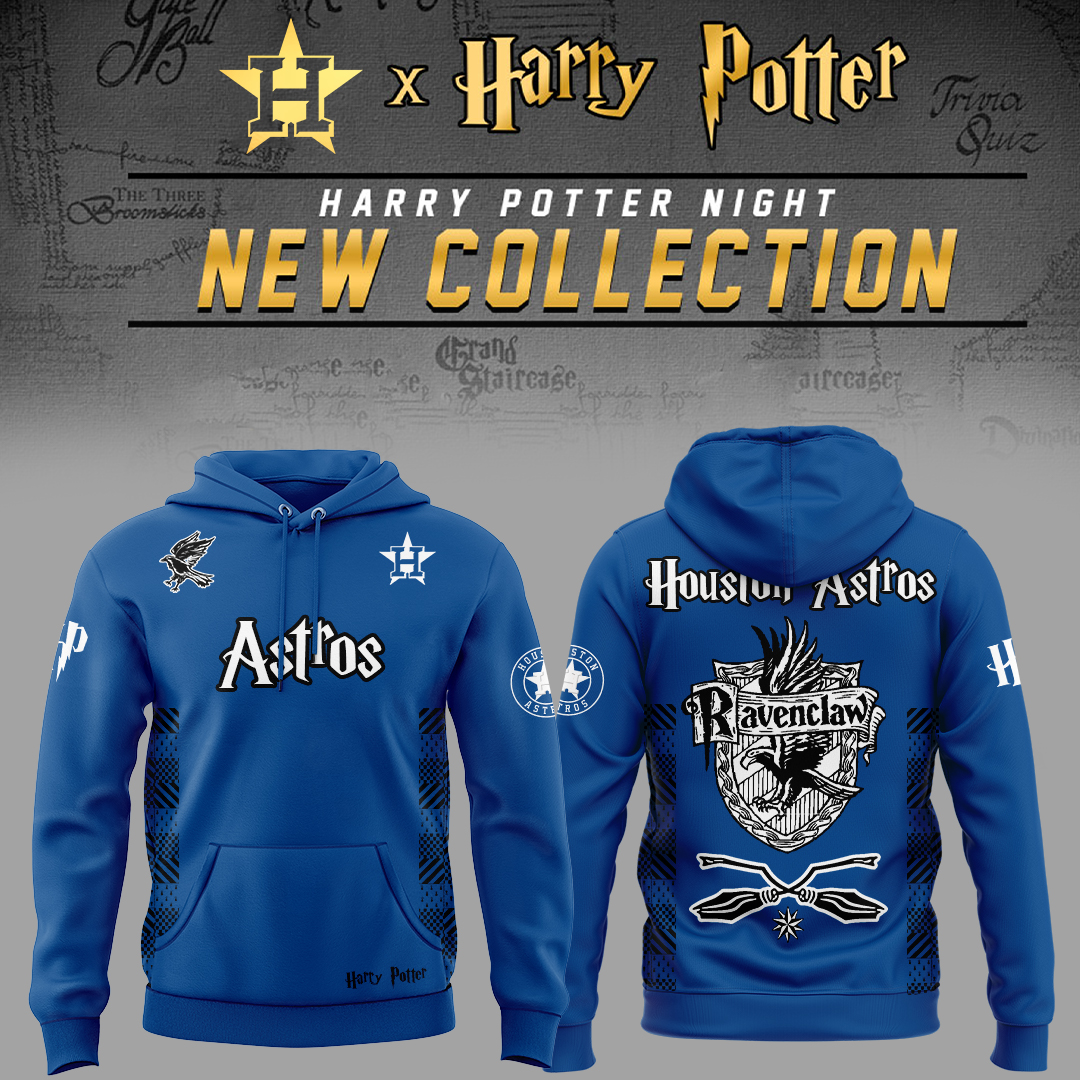 Houston Astros x Harry Potter Night Ravenclaw House Hoodie Gifts For Baseball Fans - Image 2