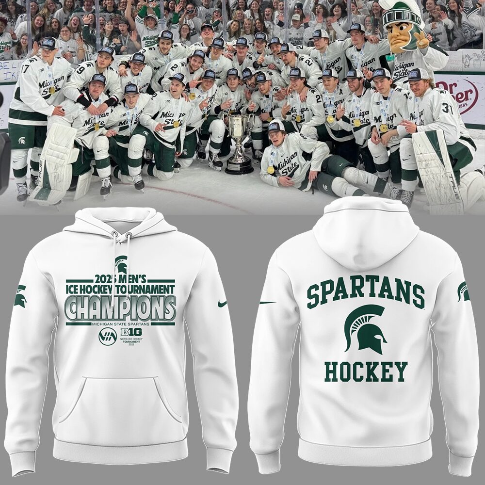 Spartans Men Ice Hockey x BIG10 Championship Hoodie Gift Ideas For Hockey Players - Image 2