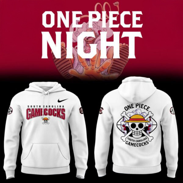 South Carolina Gamecocks x One Piece Hoodie Presents For Football Fans - Image 2