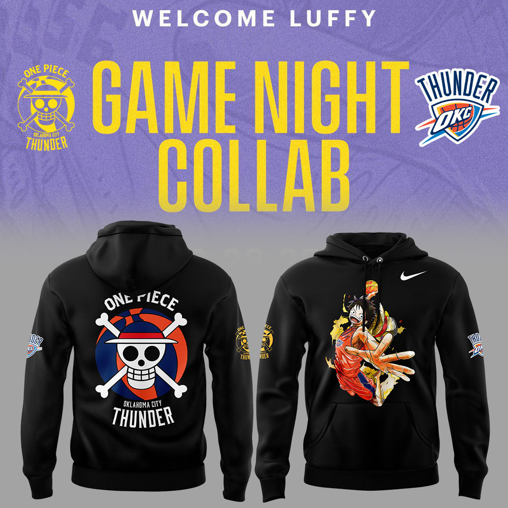 Onepiece Luffy X Thunder Edition Hoodie Basketball Enthusiast Gifts - Image 2