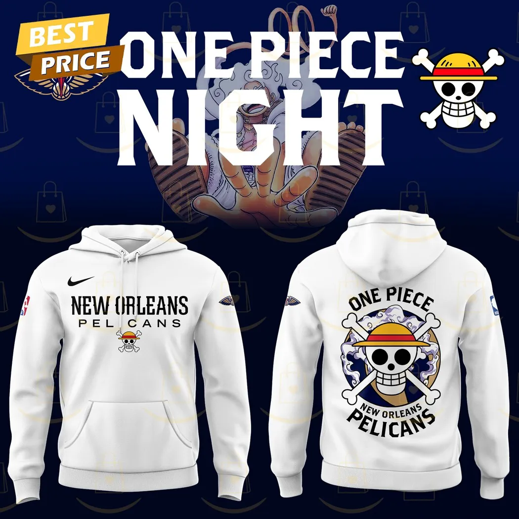 New Orleans Pelicans Basketball x One Piece Night Hoodie
