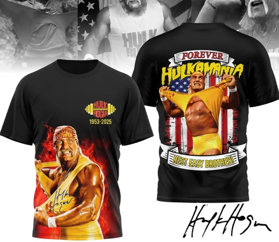 Forever Hulk Hogan Hulkamania Rest Easy Brother Aop 3D T-Shirt - Image 2