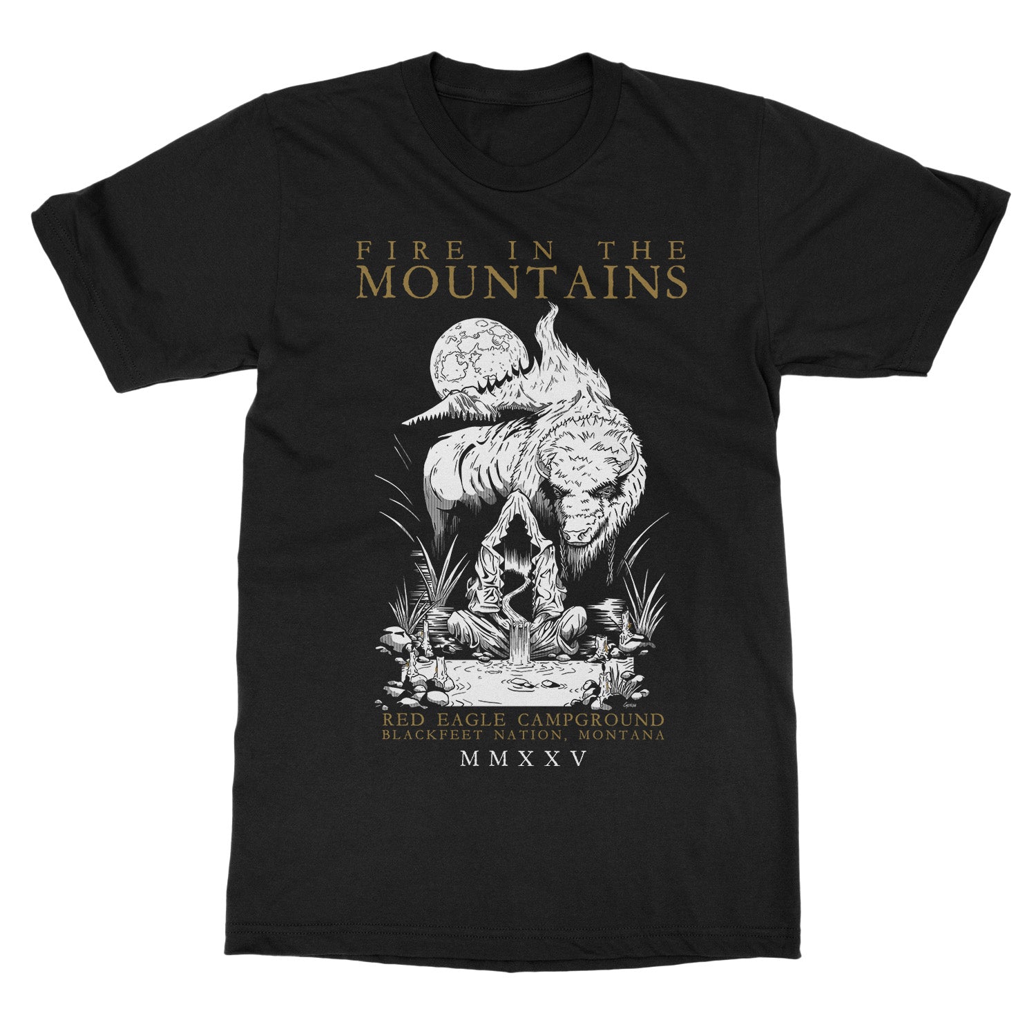 Fire In The Mountains 2025 Vip Tee T-Shirt - Image 2