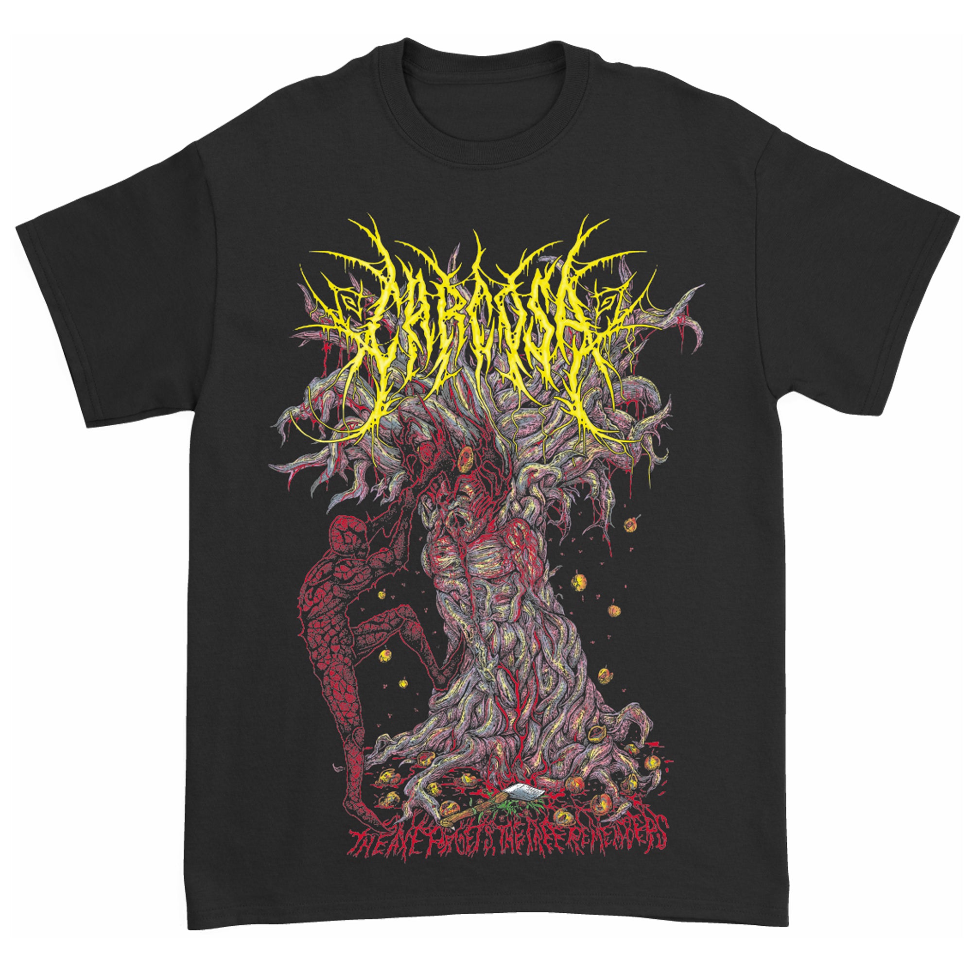 Carcosa The Axe Forgets The Tree Remembers Death Metal T-Shirt - Image 2