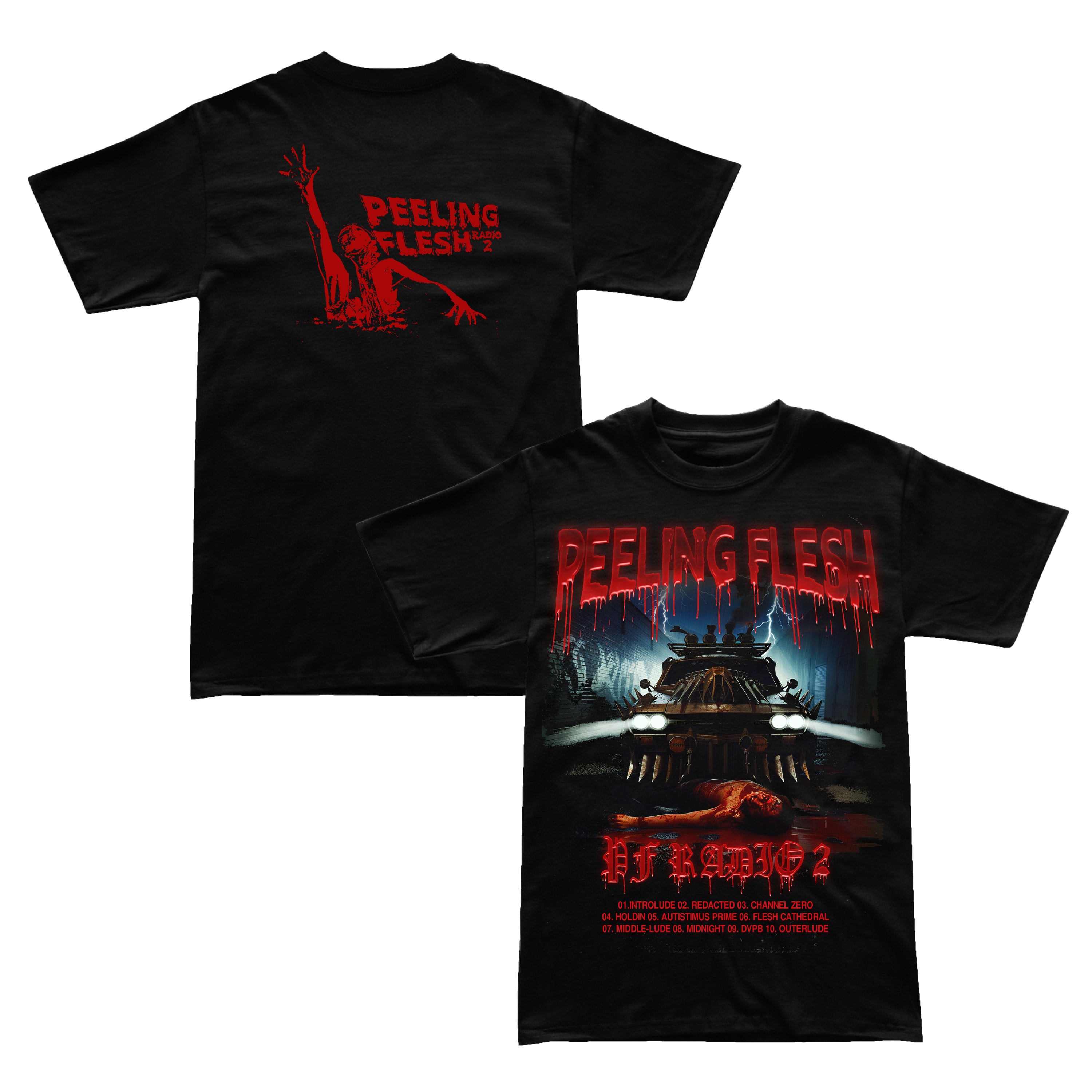 Peeling Flesh Pf Radio 2 T-Shirt - Image 2