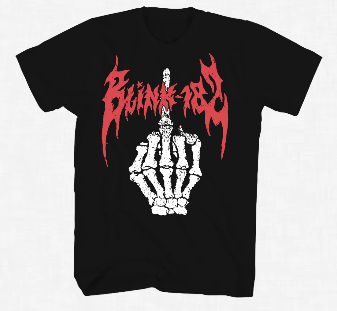 Blink-182 Middle Finger T-Shirt - Image 2