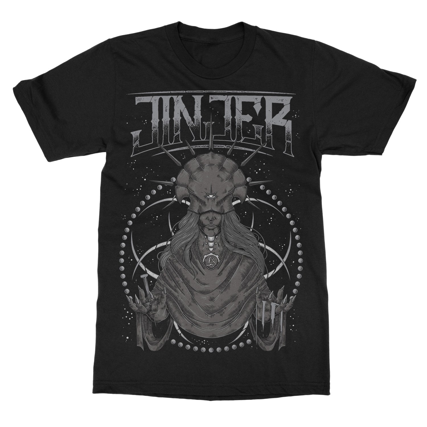 Jinjer Wallflowers Queen Of Everything Monochrome T-Shirt - Image 2