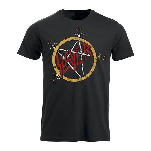 Slayer Pentagram Distressed T-Shirt - Image 2