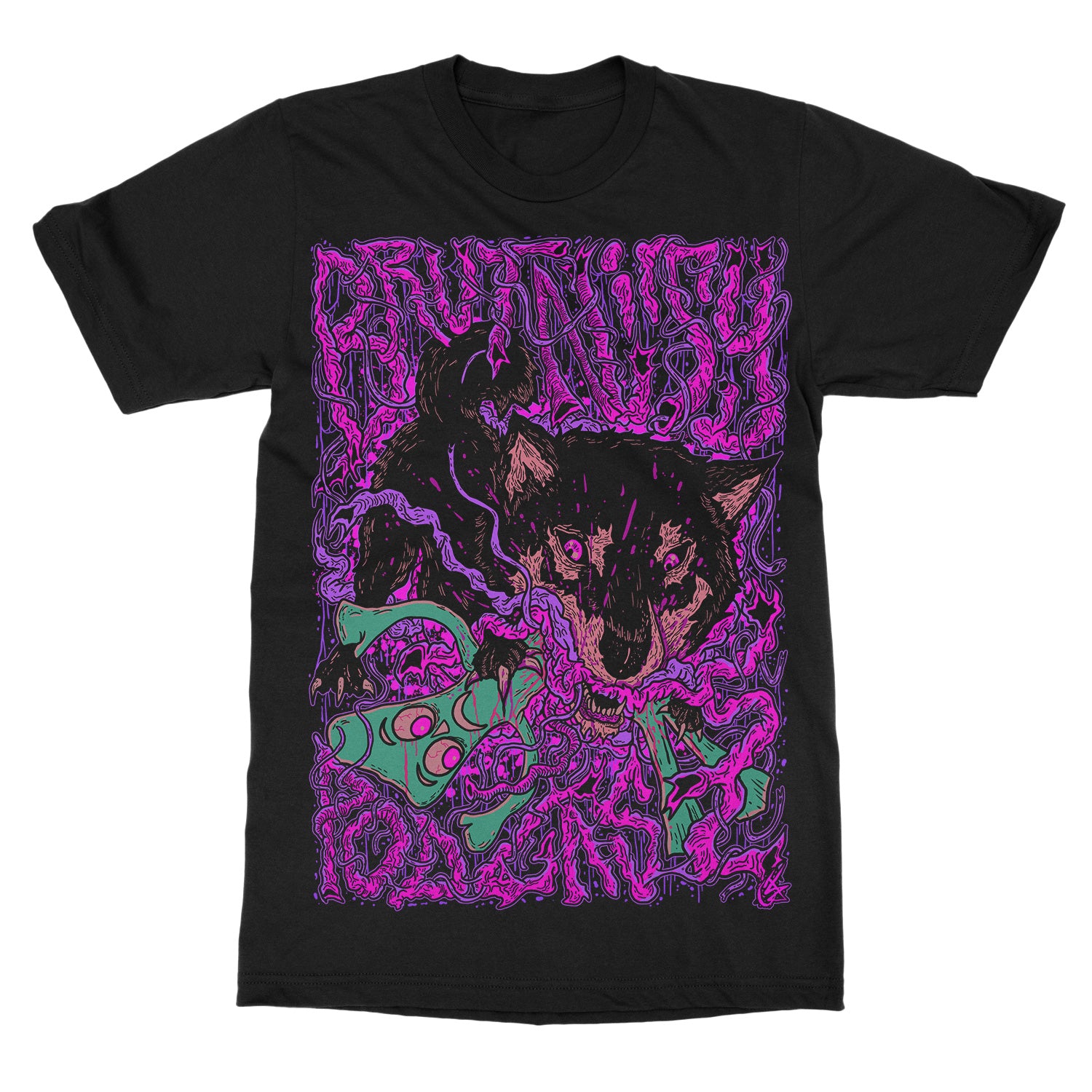 Brutality Podcast Clay & Friends T-Shirt - Image 2