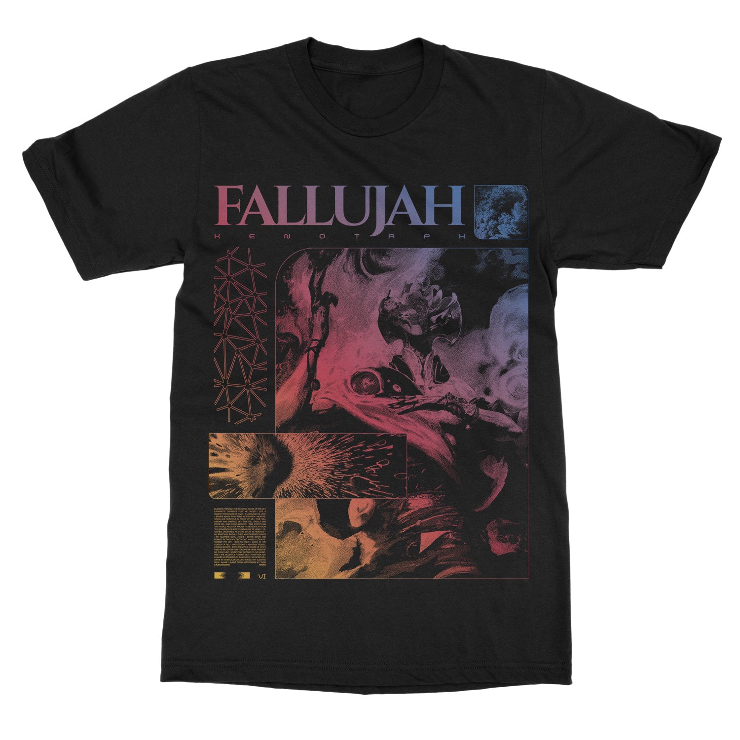 Fallujah Kaleidoscopic Waves T-Shirt - Image 2