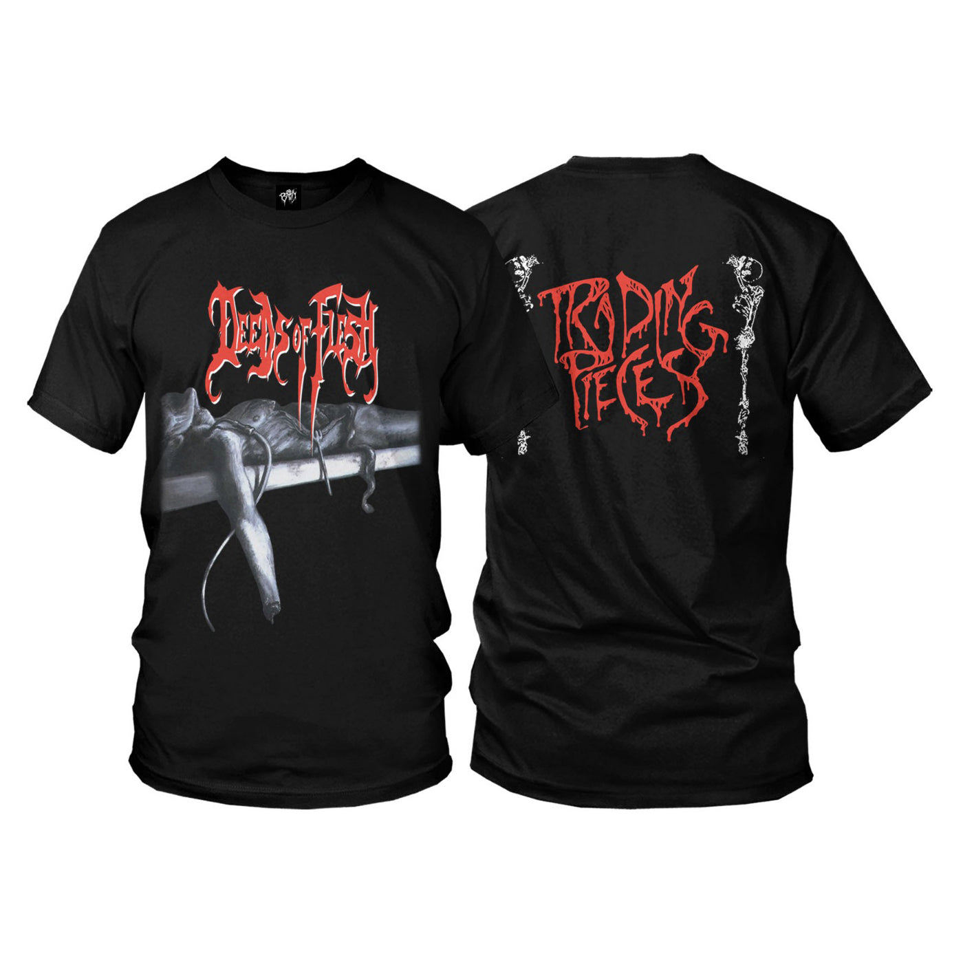 Deeds Of Flesh Trading Pieces Alt T-Shirt - Image 2