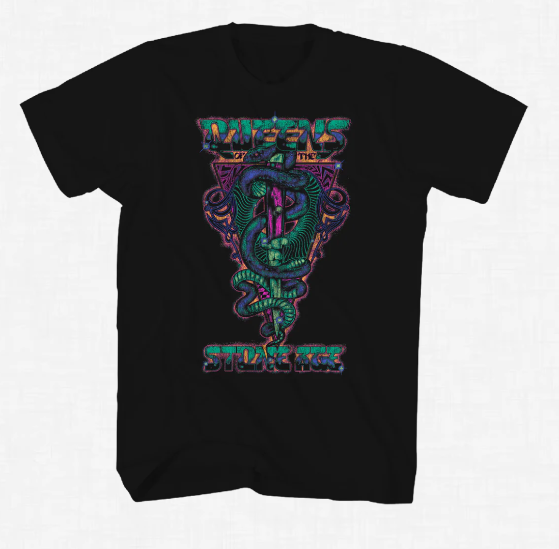 Queens Of The Stone Age Snake T-Shirt - Image 2