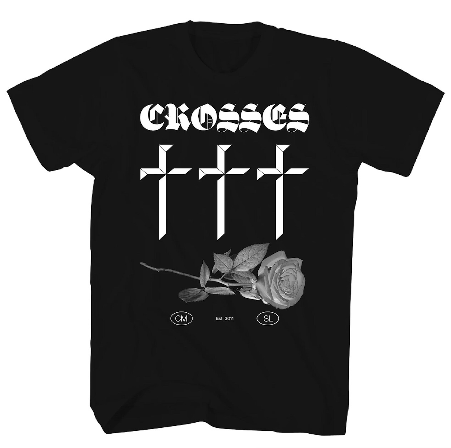 Crosses Rose Logo T-Shirt - Image 2
