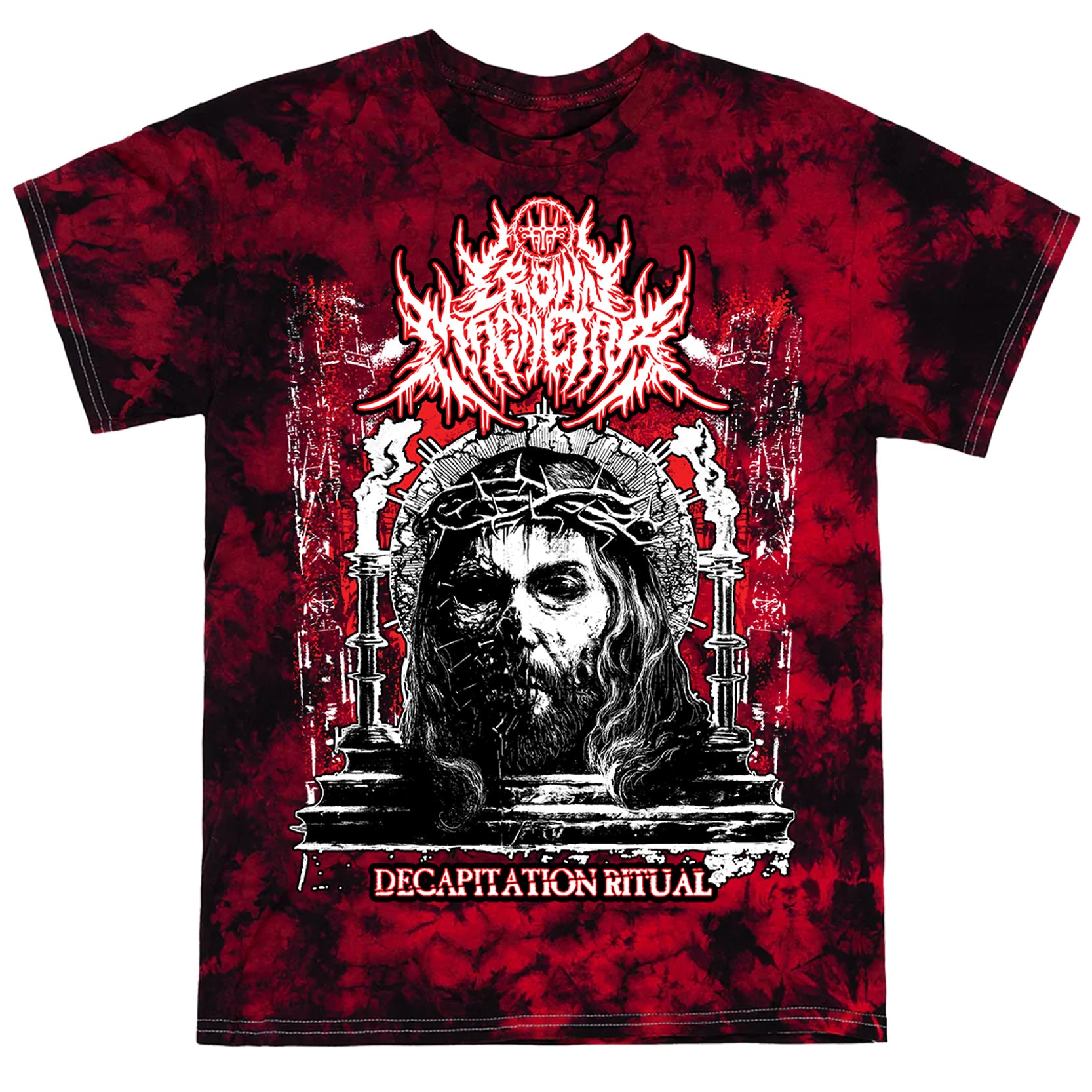 Crown Magnetar Decapitation Ritual Tie Dye T-Shirt - Image 2