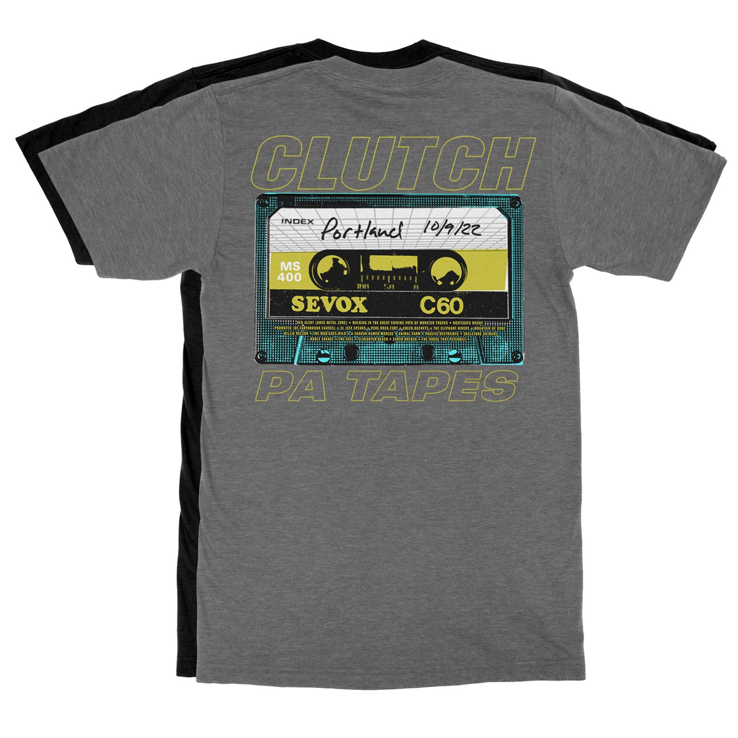 Clutch Portland Pa Tapes T-Shirt (Heather Dark Grey) - Image 2