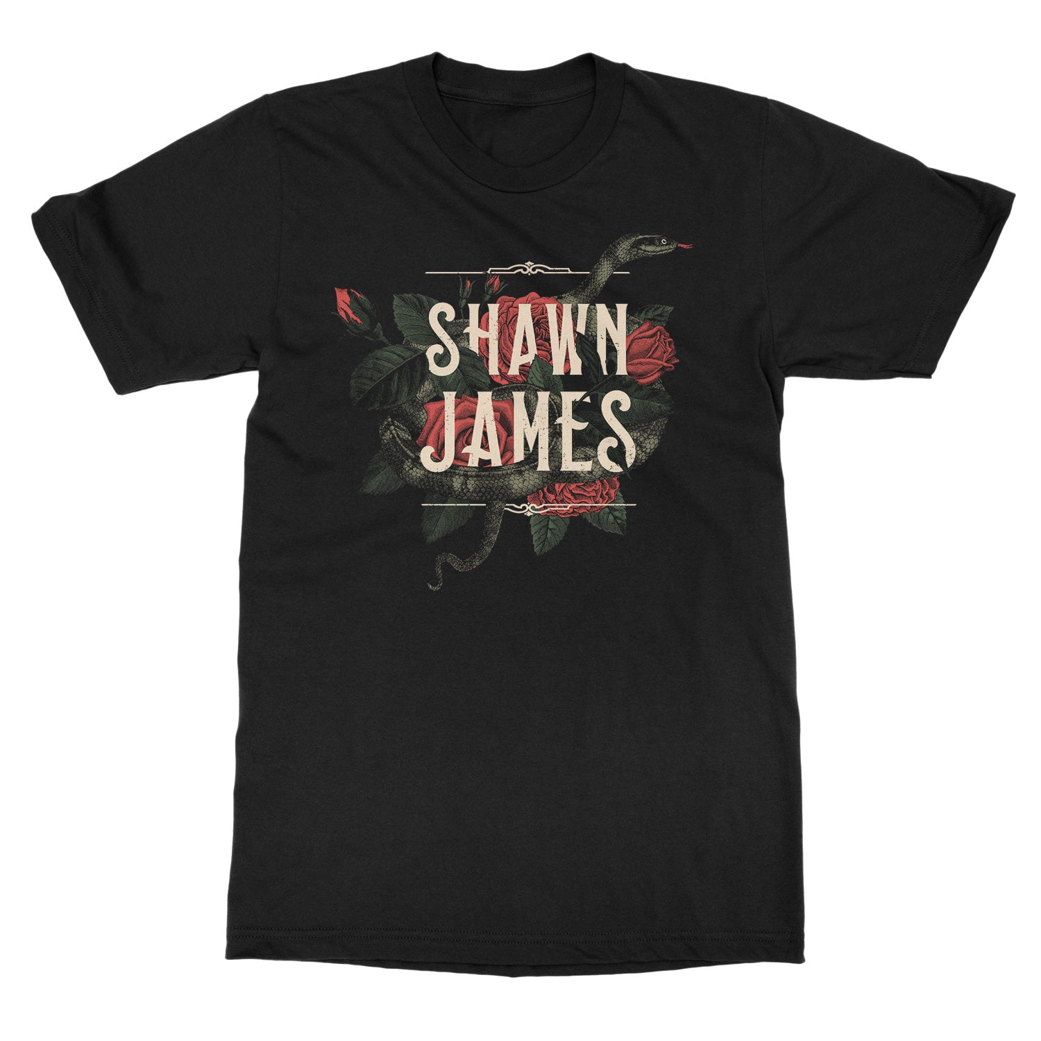 Shawn James Snake Rose T-Shirt - Image 2
