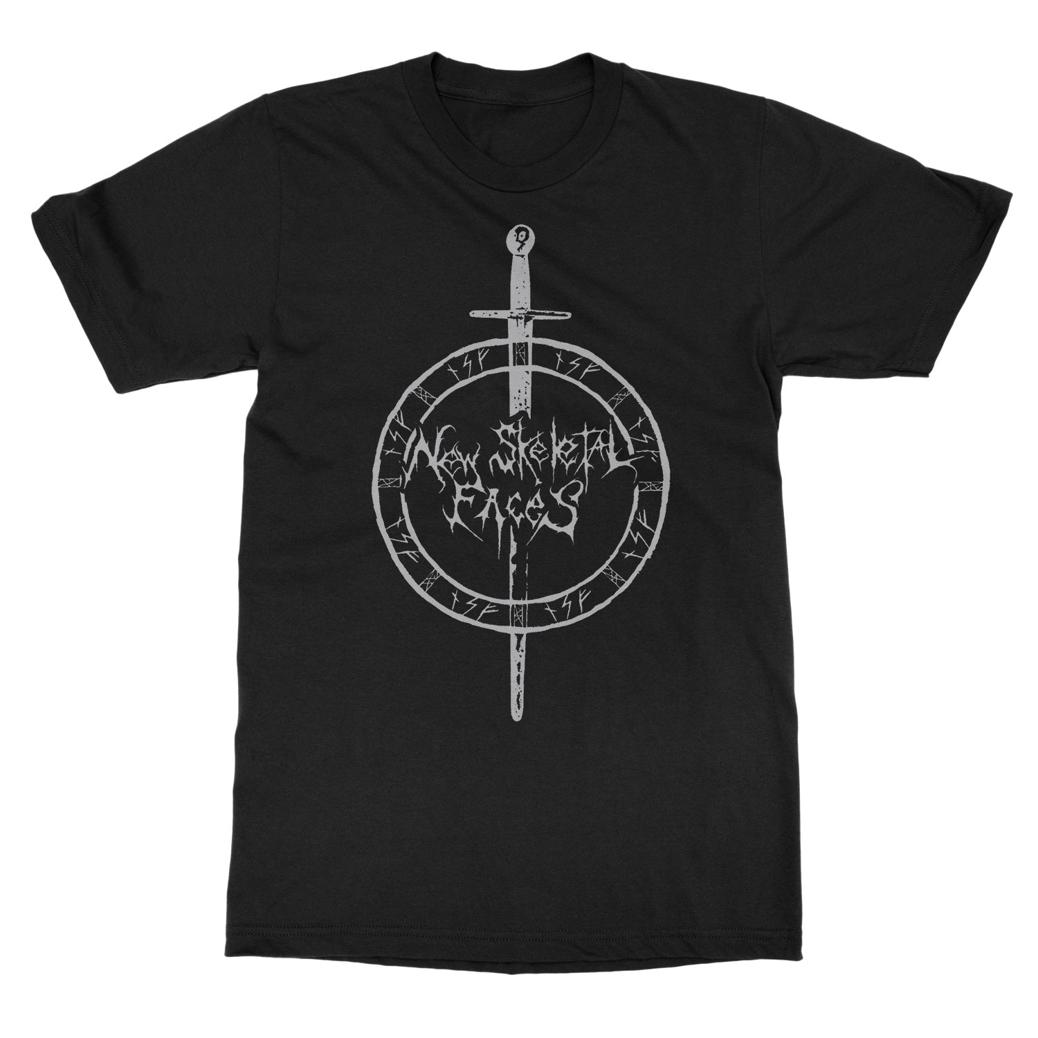 New Skeletal Faces Rune Sword T-Shirt - Image 2