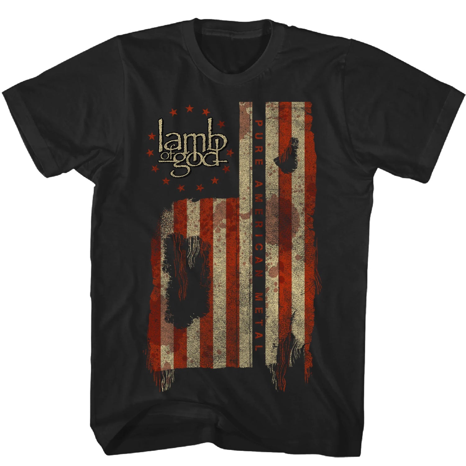 Lamb Of God American Flag T-Shirt - Image 2