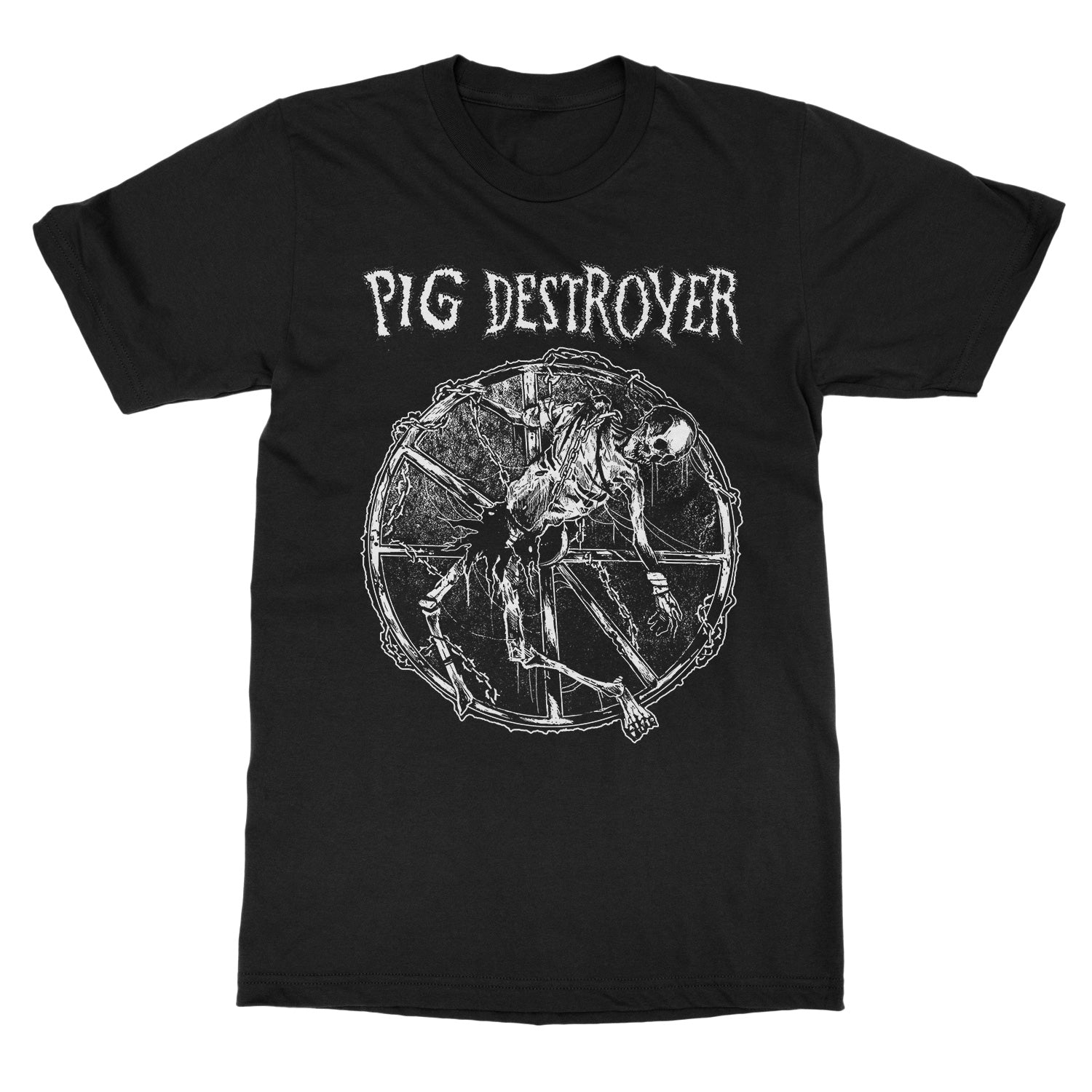 Pig Destroyer Wheel Of Death (Black) T-Shirt - Image 2