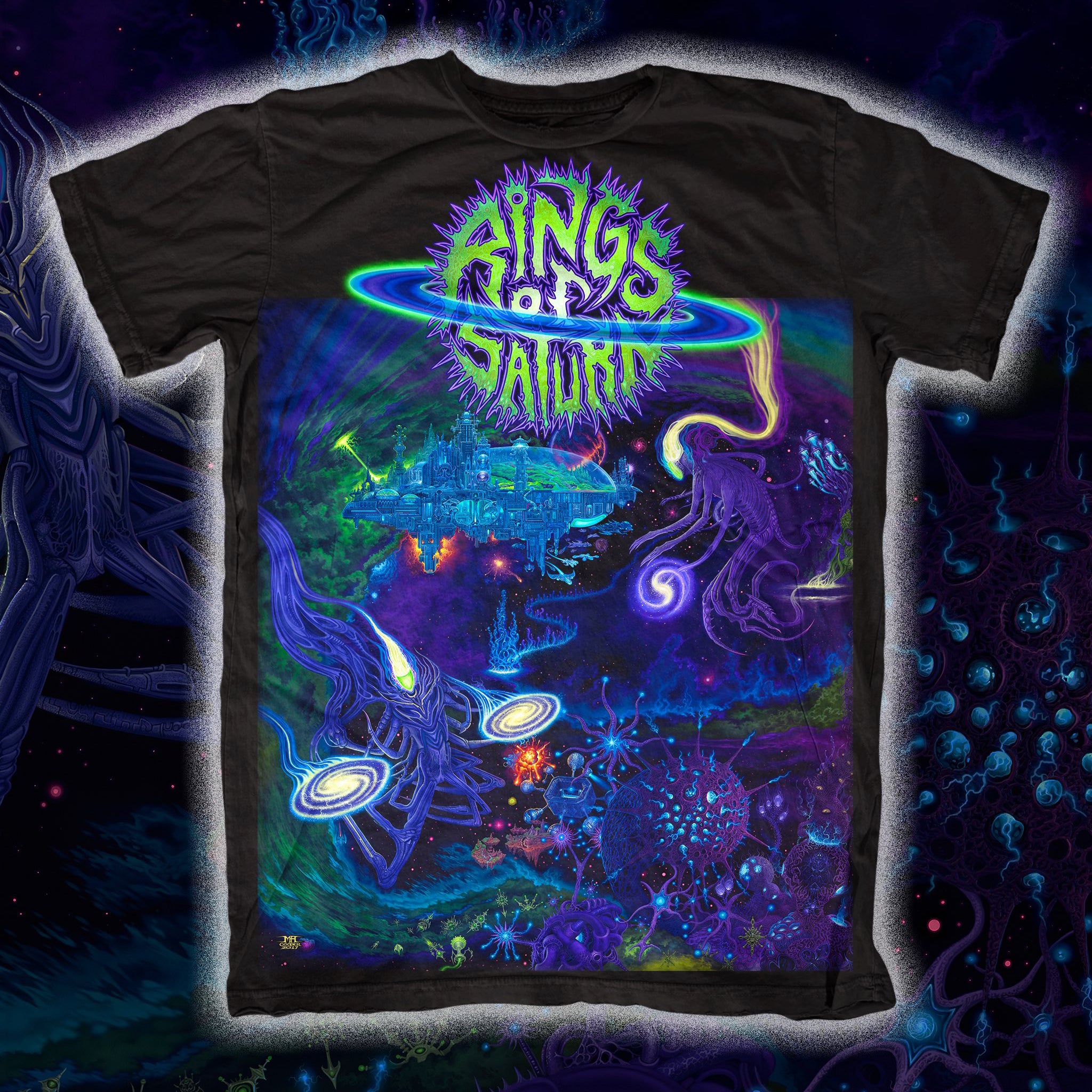 Rings Of Saturn Ultu Ulla (Left) T-Shirt - Image 2