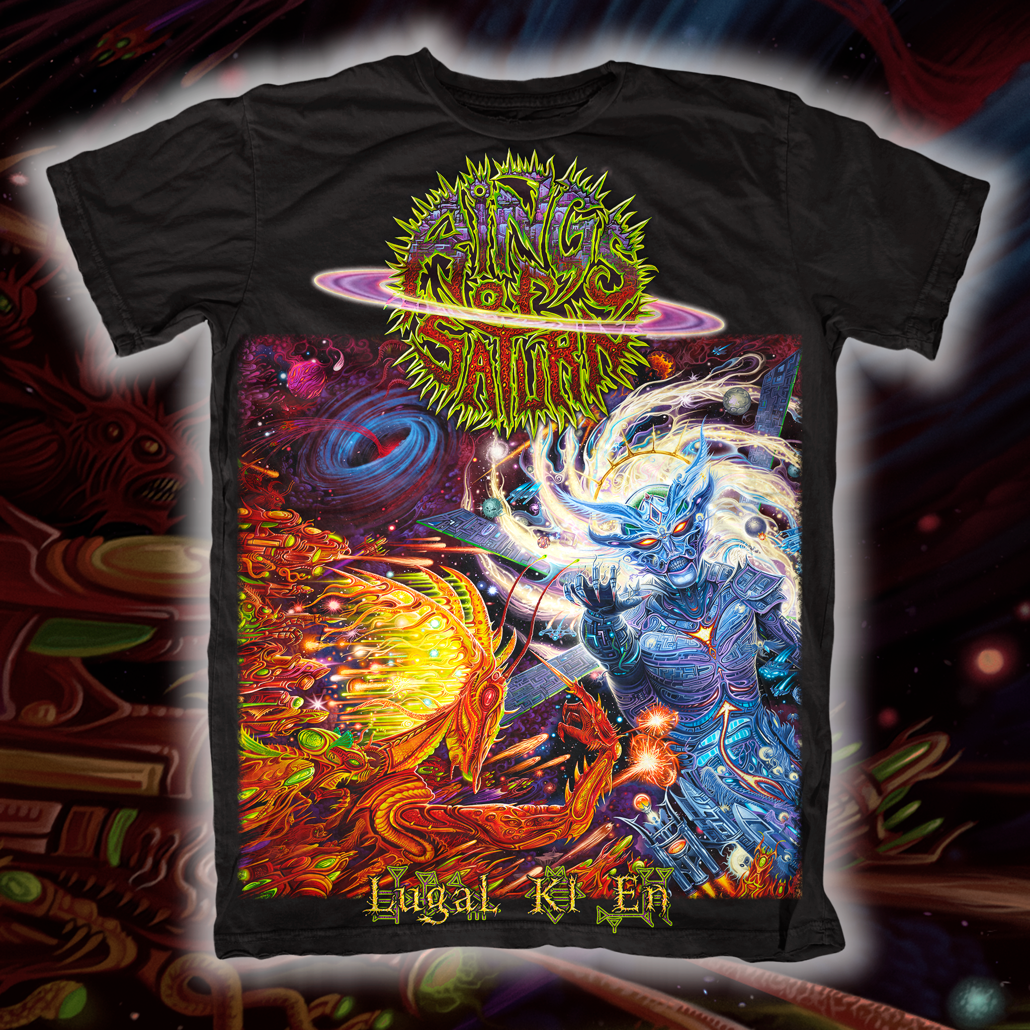 Rings Of Saturn Lugal Ki En Album T-Shirt - Image 2
