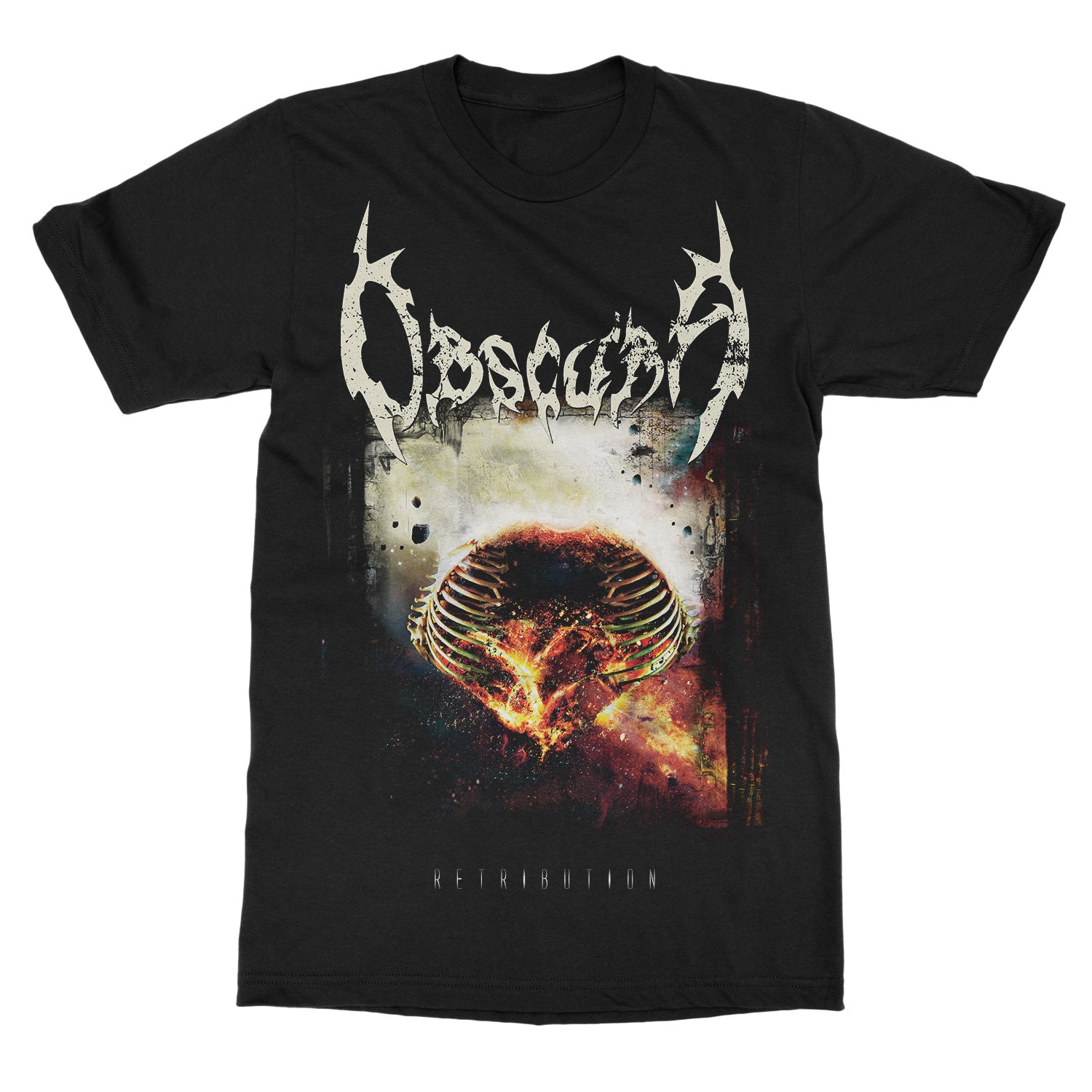 Obscura Retribution Album T-Shirt - Image 2