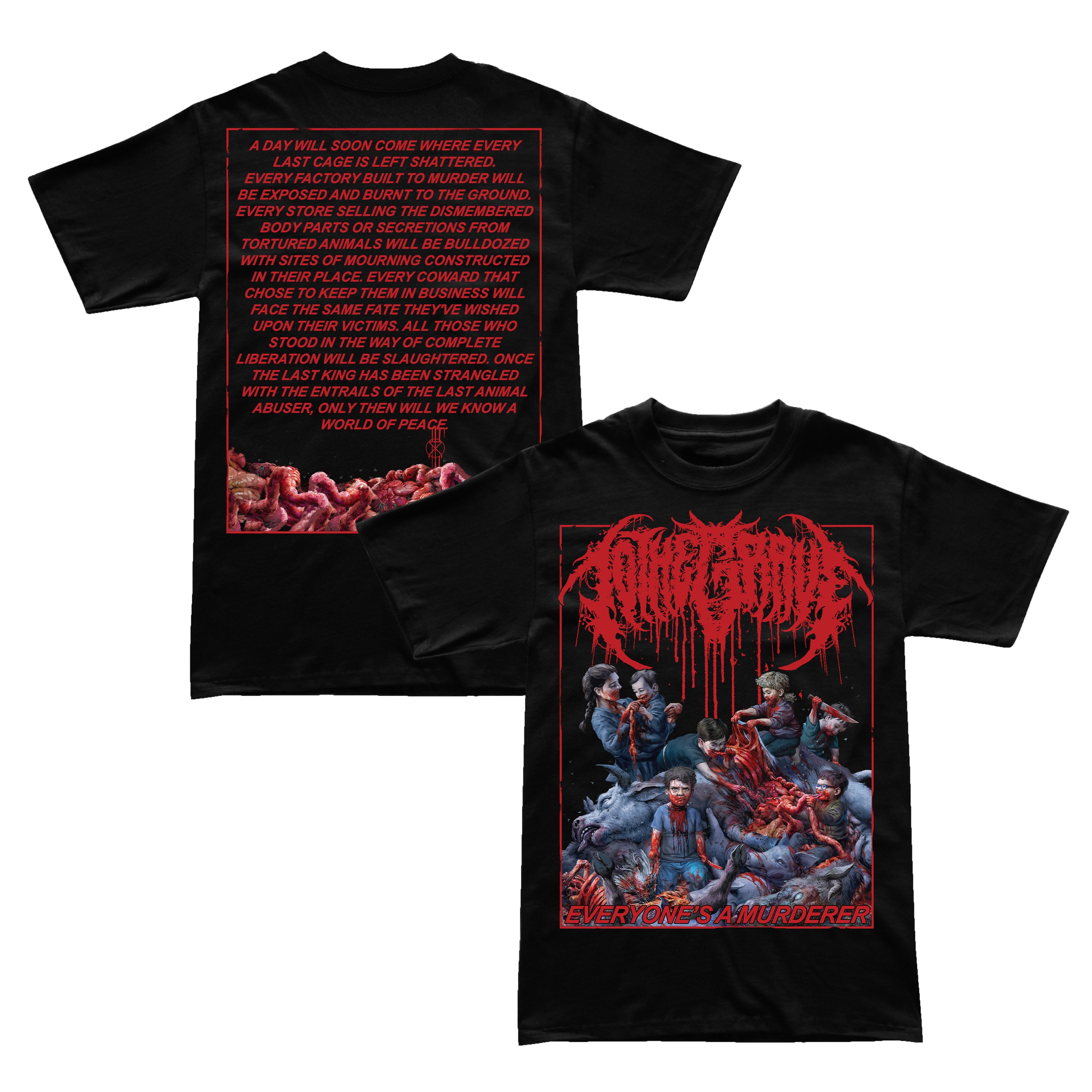 To The Grave Everyone A Murderer T-Shirt - Image 2