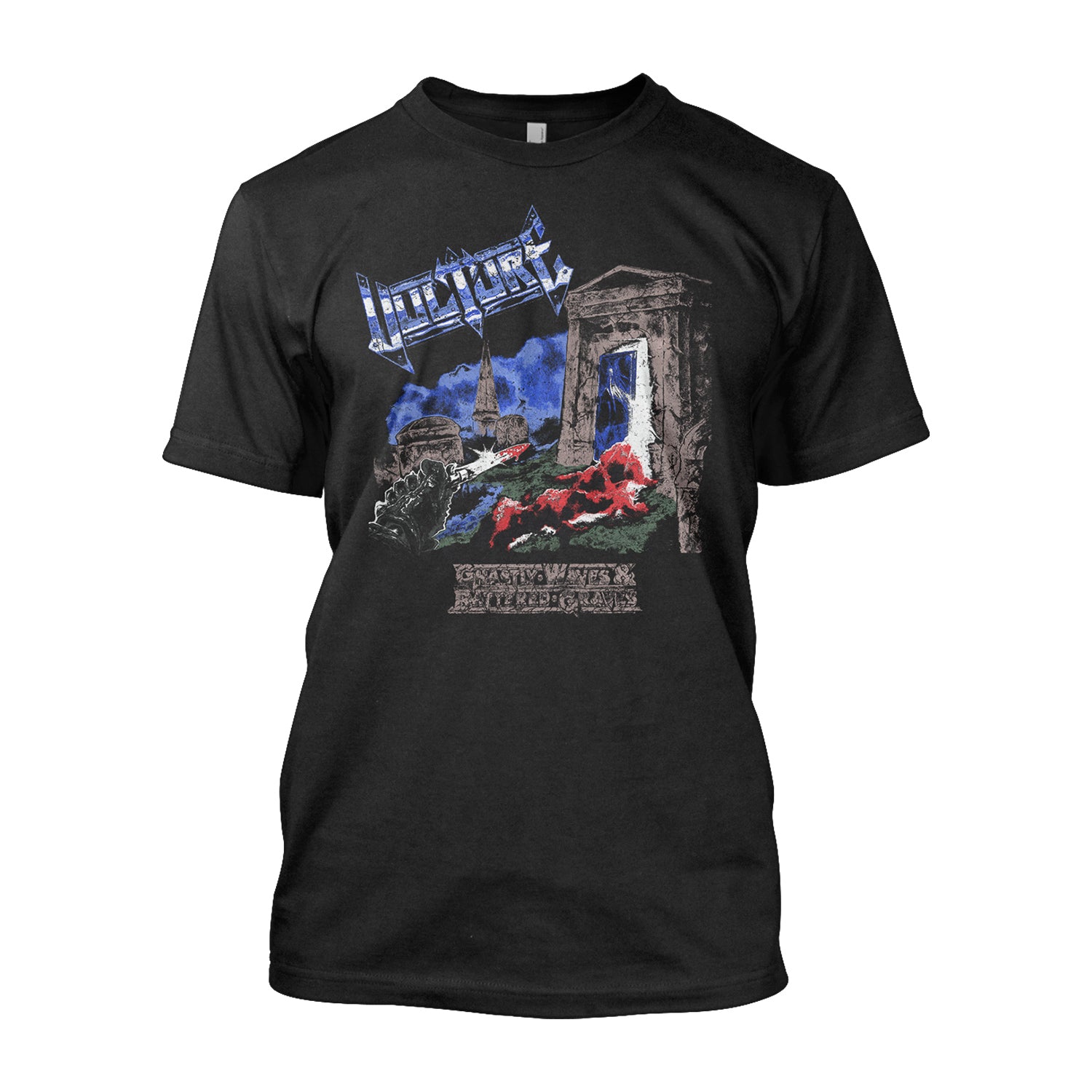 Vulture Ghastly Waves & Battered Graves T-Shirt - Image 2