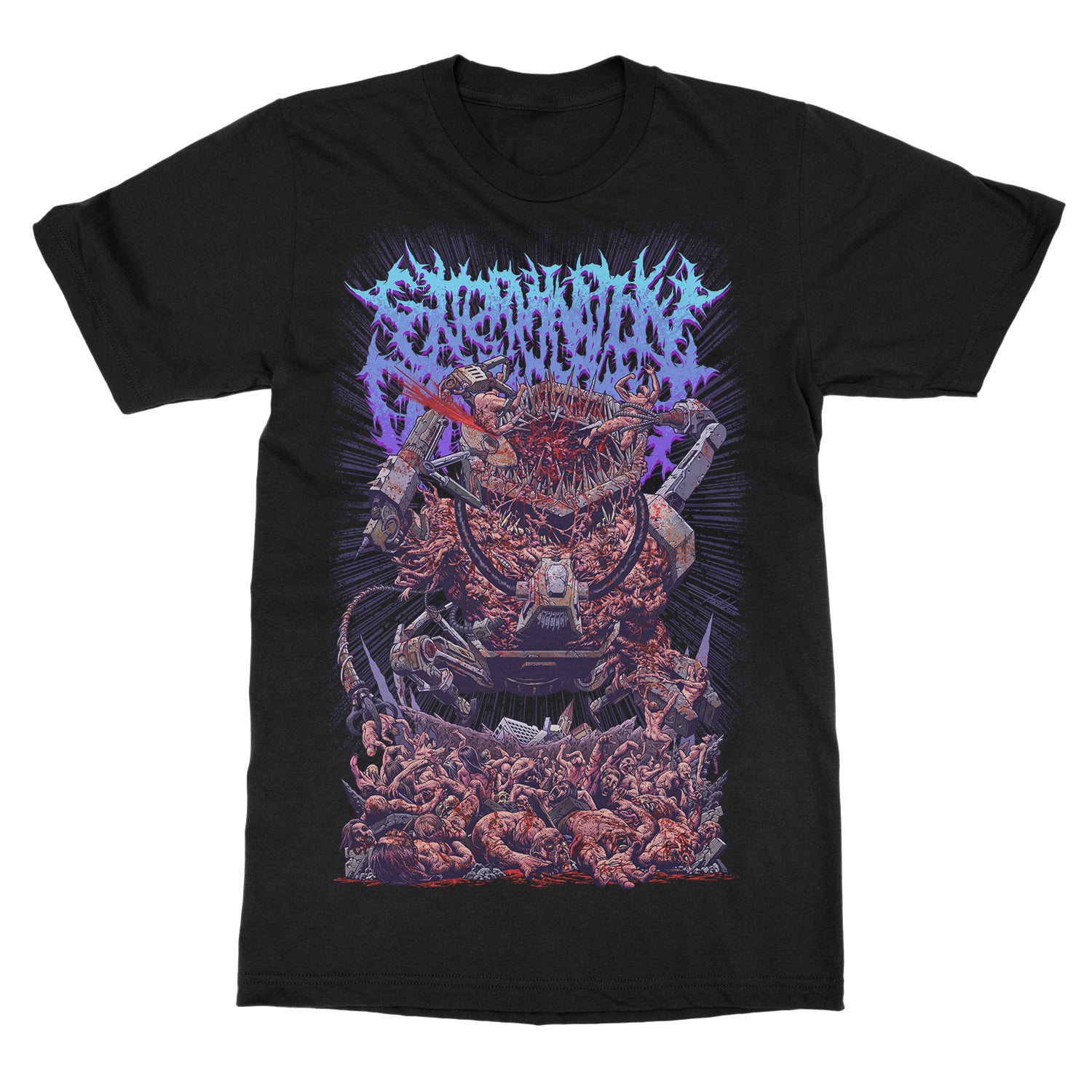 Extermination Dismemberment Dehumanization Protocol Harvest Machine T-Shirt - Image 2