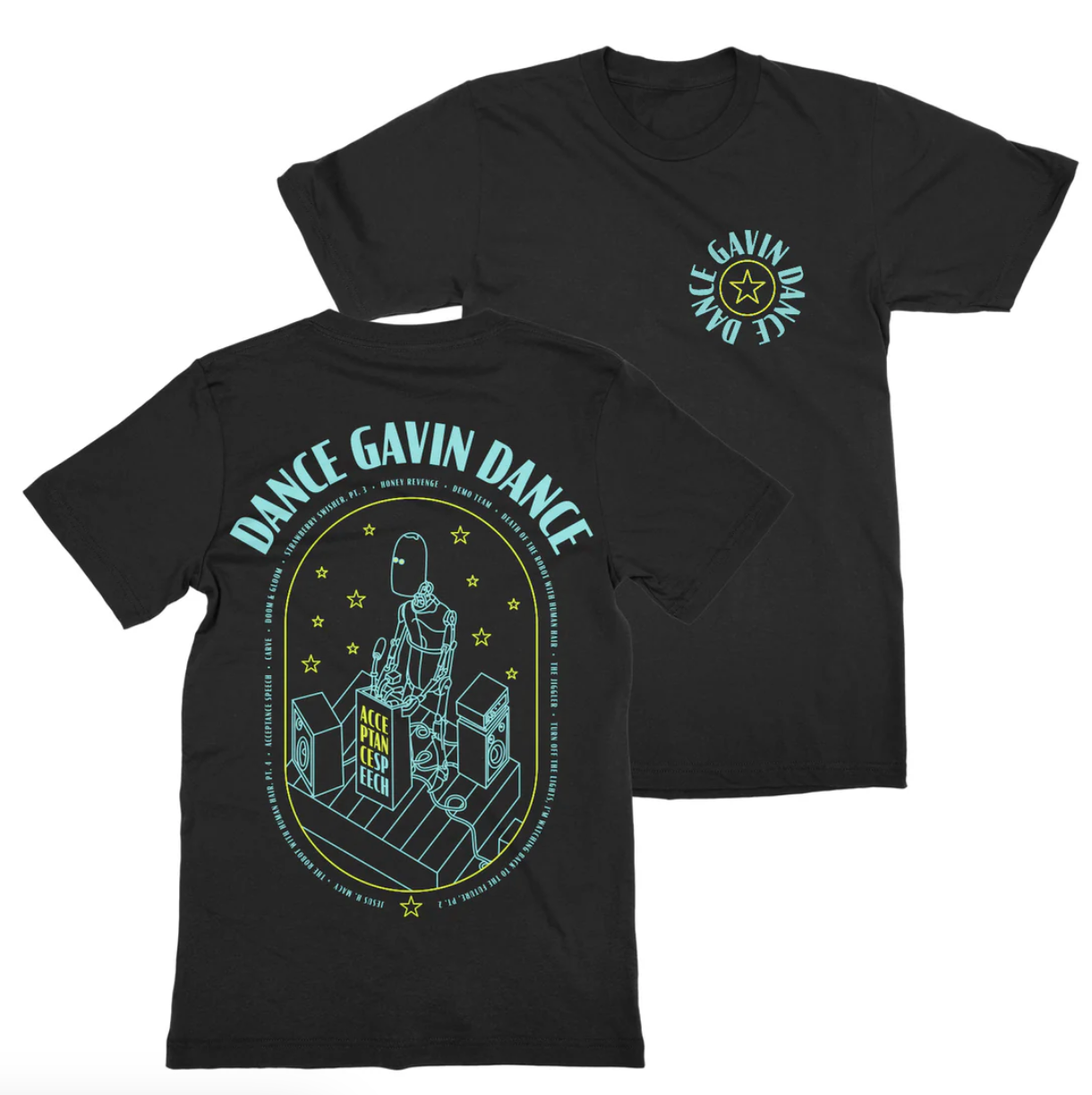 Dance Gavin Dance Acceptance Speech Robot T-Shirt - Image 2