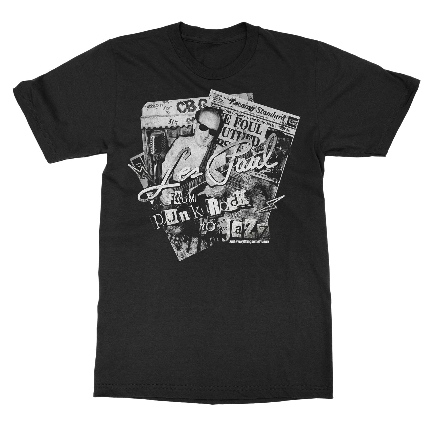 Les Paul Les Paul Signature Punk Rock To Jazz Limited Edition T-Shirt (Unisex) T-Shirt - Image 2
