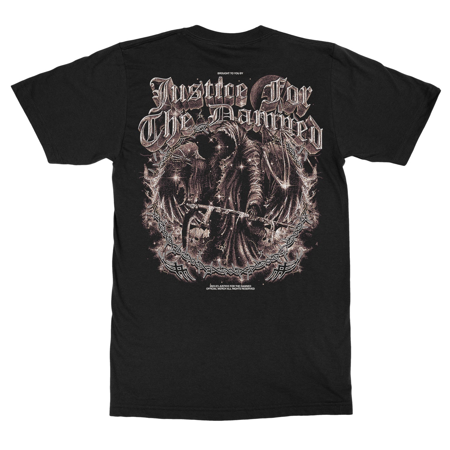Justice For The Damned Reaper 2.0 T-Shirt - Image 2