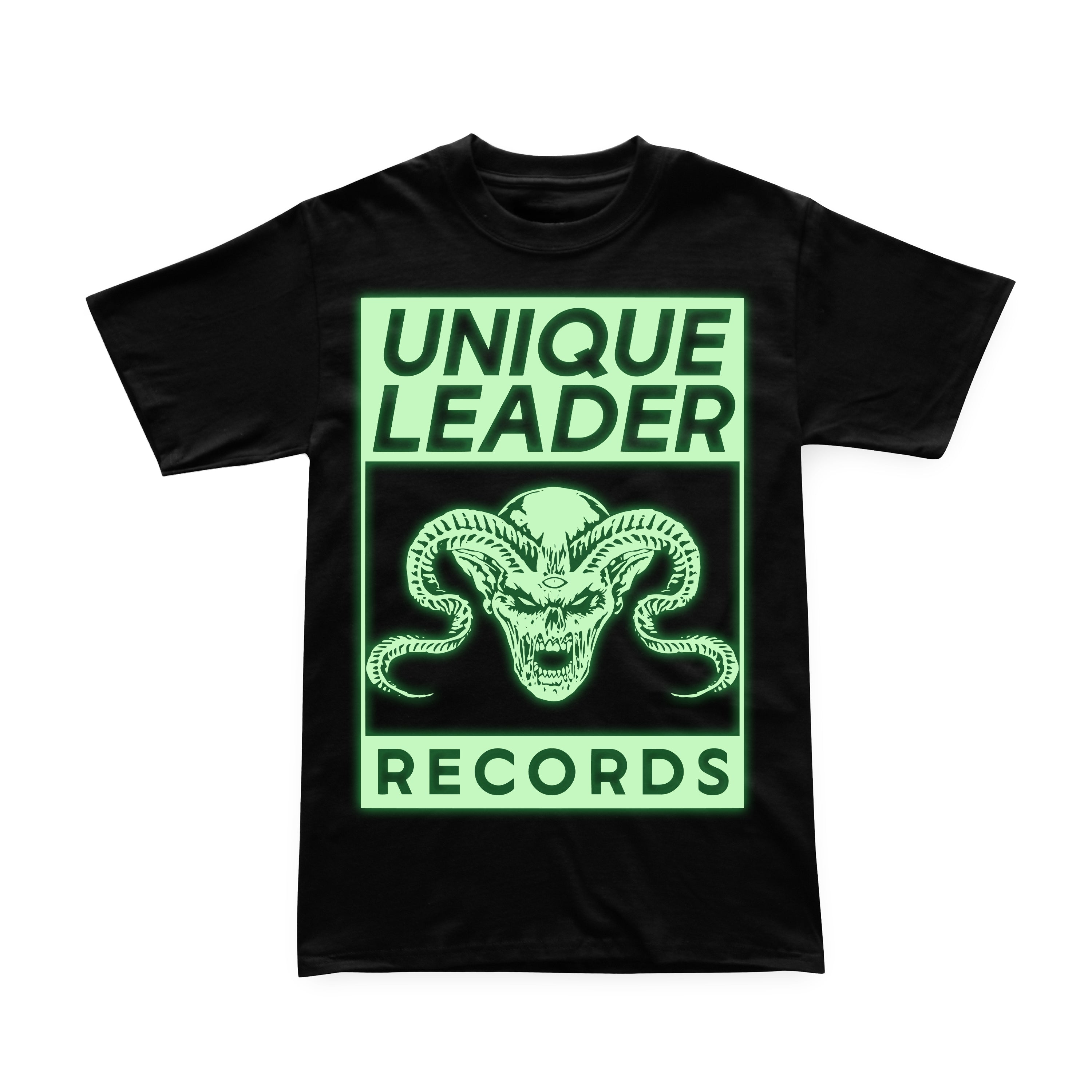 Unique Leader Records Glow In The Dark Logo Special Edition T-Shirt - Image 2