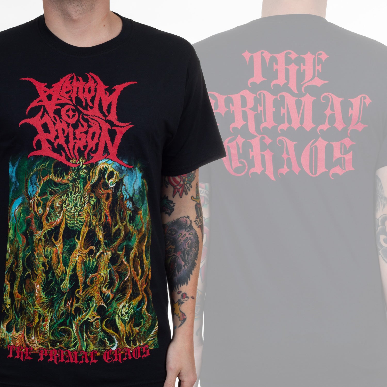 Venom Prison The Primal Chaos T-Shirt - Image 2