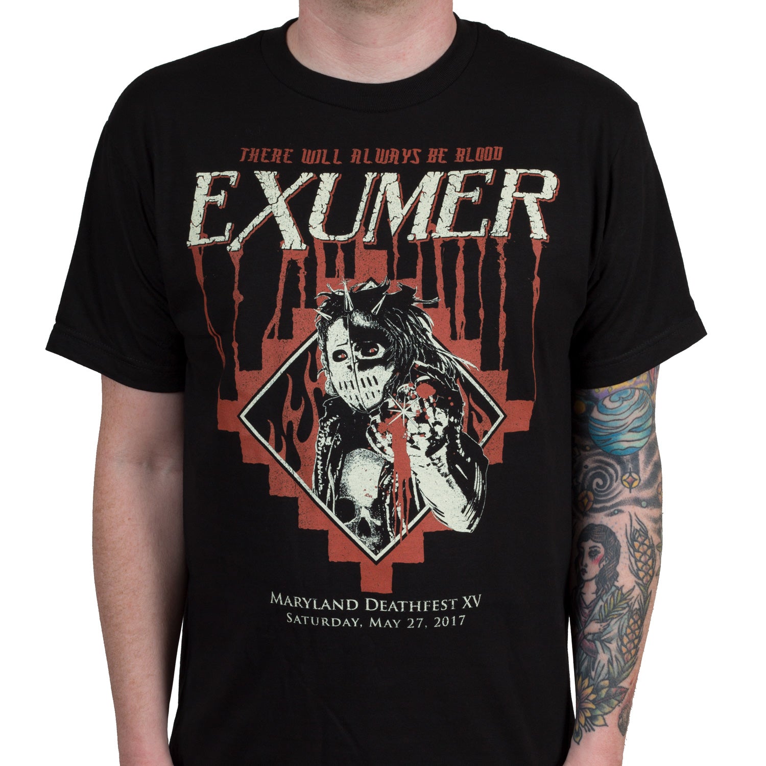 Exumer There Will Always Be Blood Mdf 2017 T-Shirt - Image 2