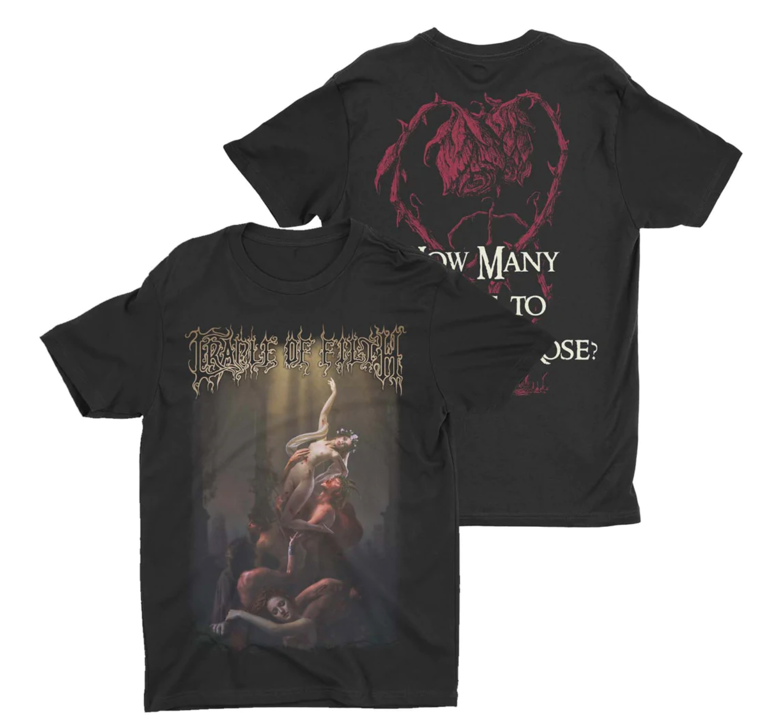 Cradle Of Filth How Many Tears To Nuture A Rose T-Shirt - Image 2