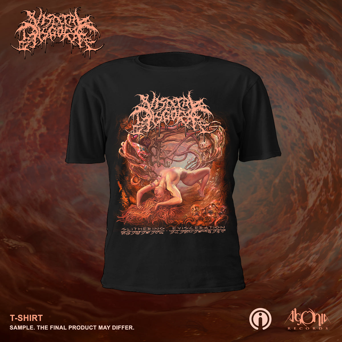 Visceral Disgorge Slithering Evisecration T-Shirt - Image 2