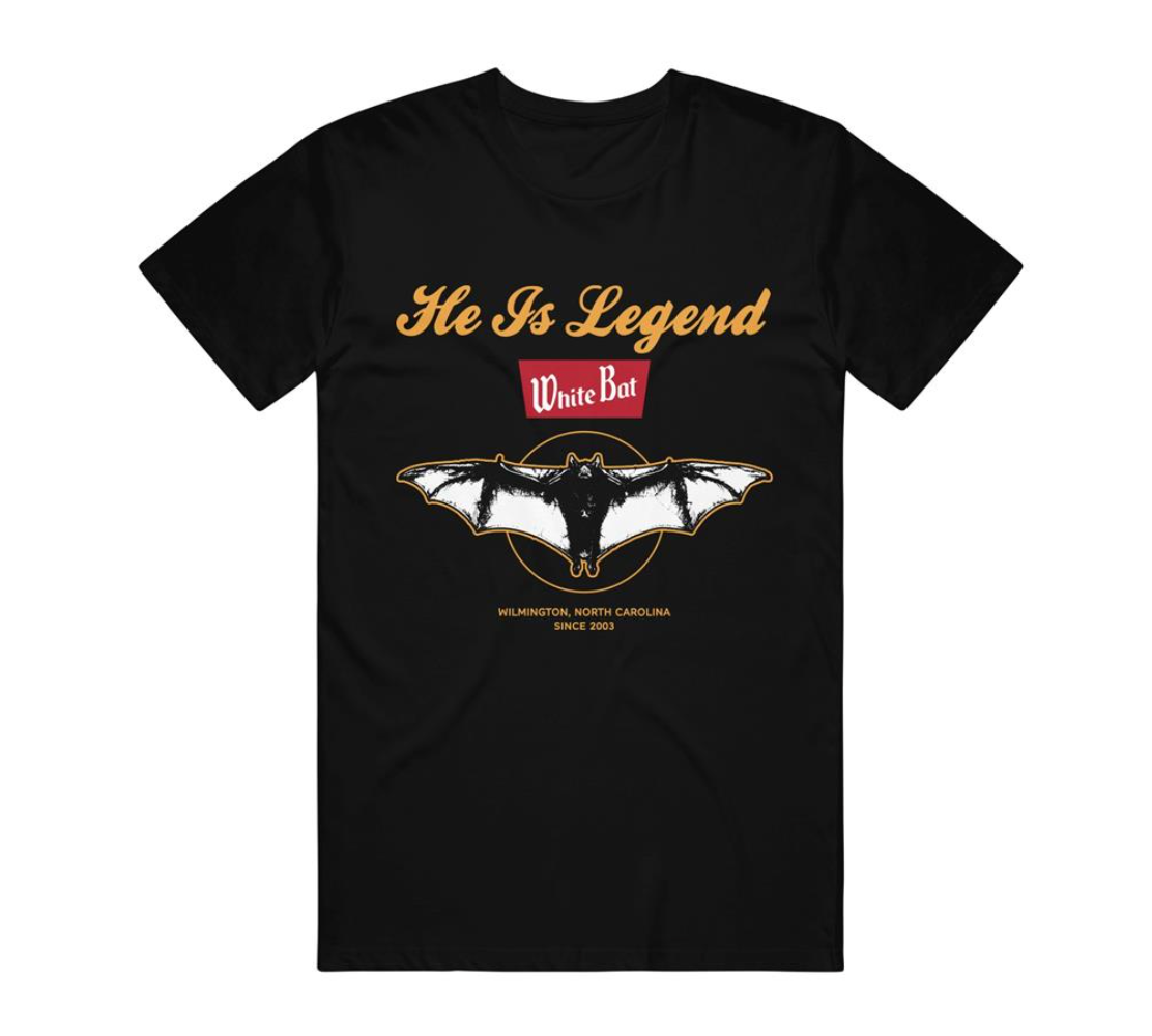 He Is Legend White Bat T-Shirt - Image 2