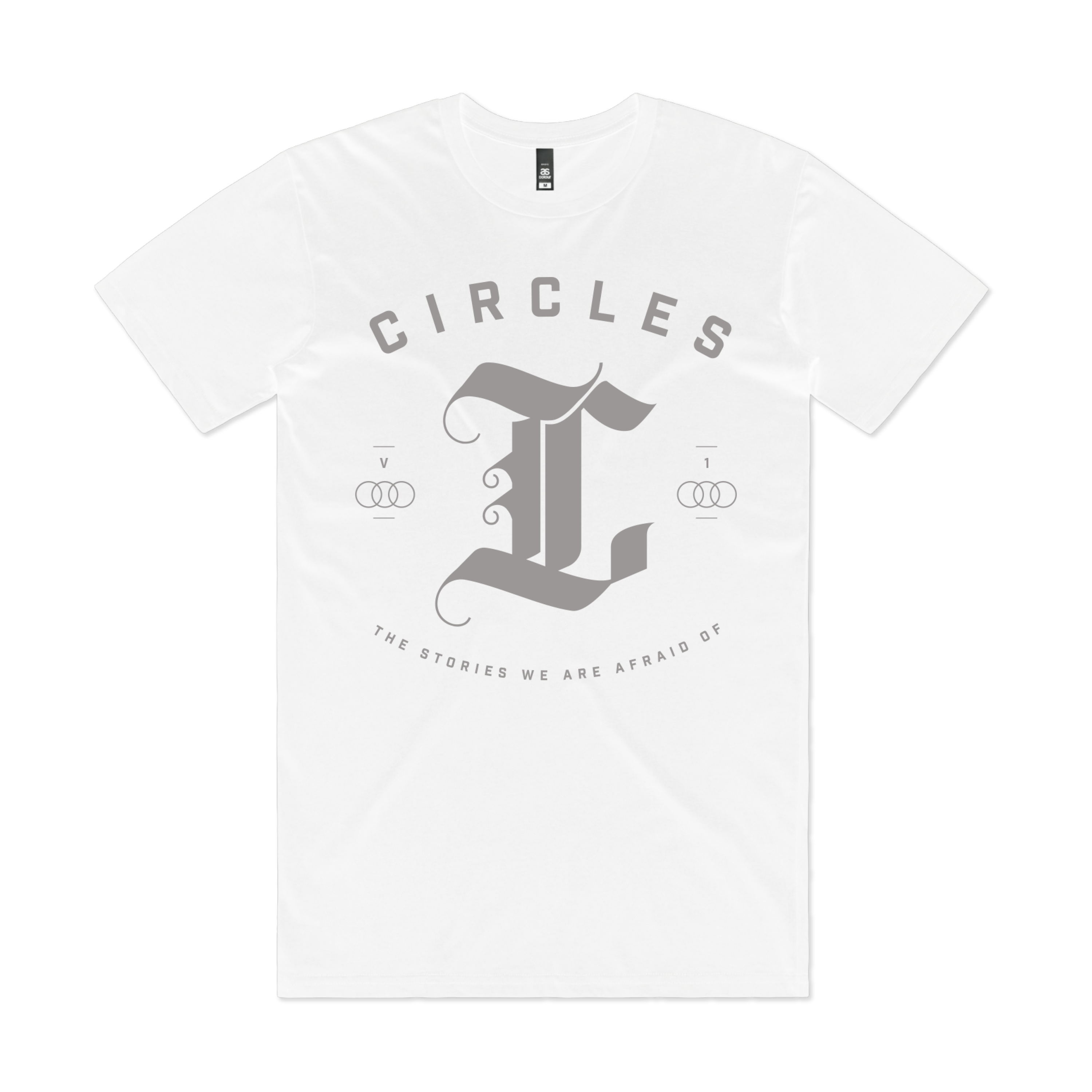 Circles The Stories We Are Afraid Of Vol.1 - White Emblem T-Shirt - Image 2