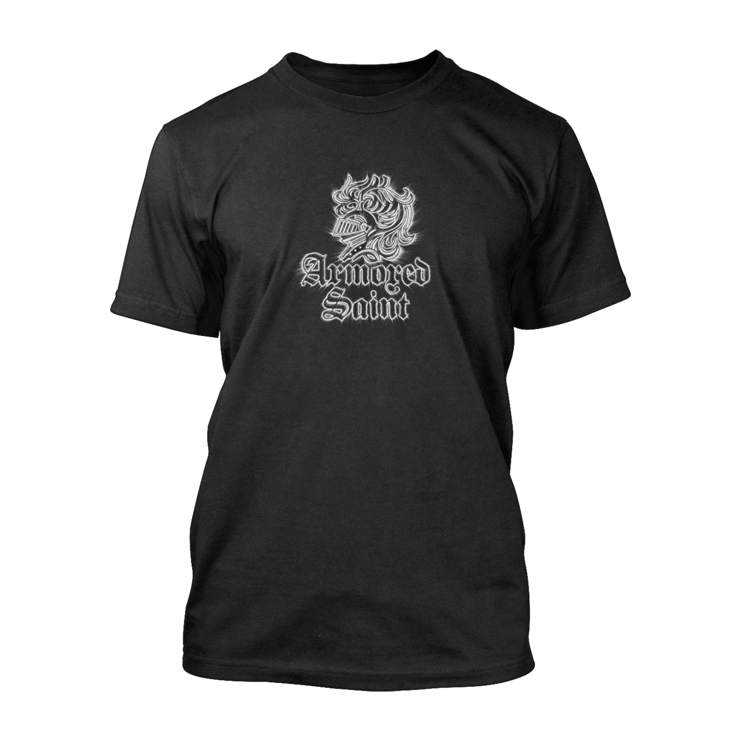 Armored Saint Glowing Helmet Logo T-Shirt - Image 2
