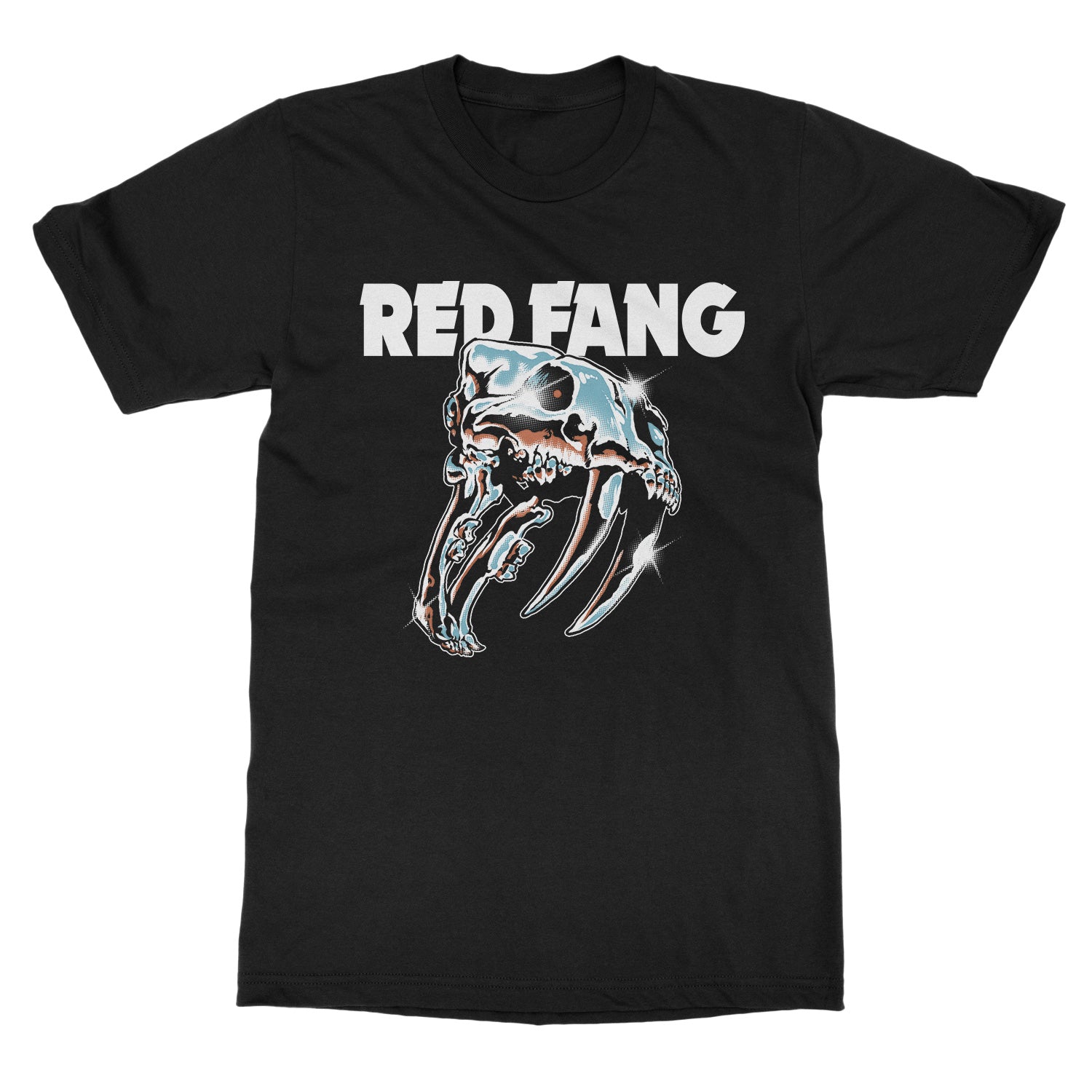 Red Fang Chrome Skull T-Shirt - Image 2
