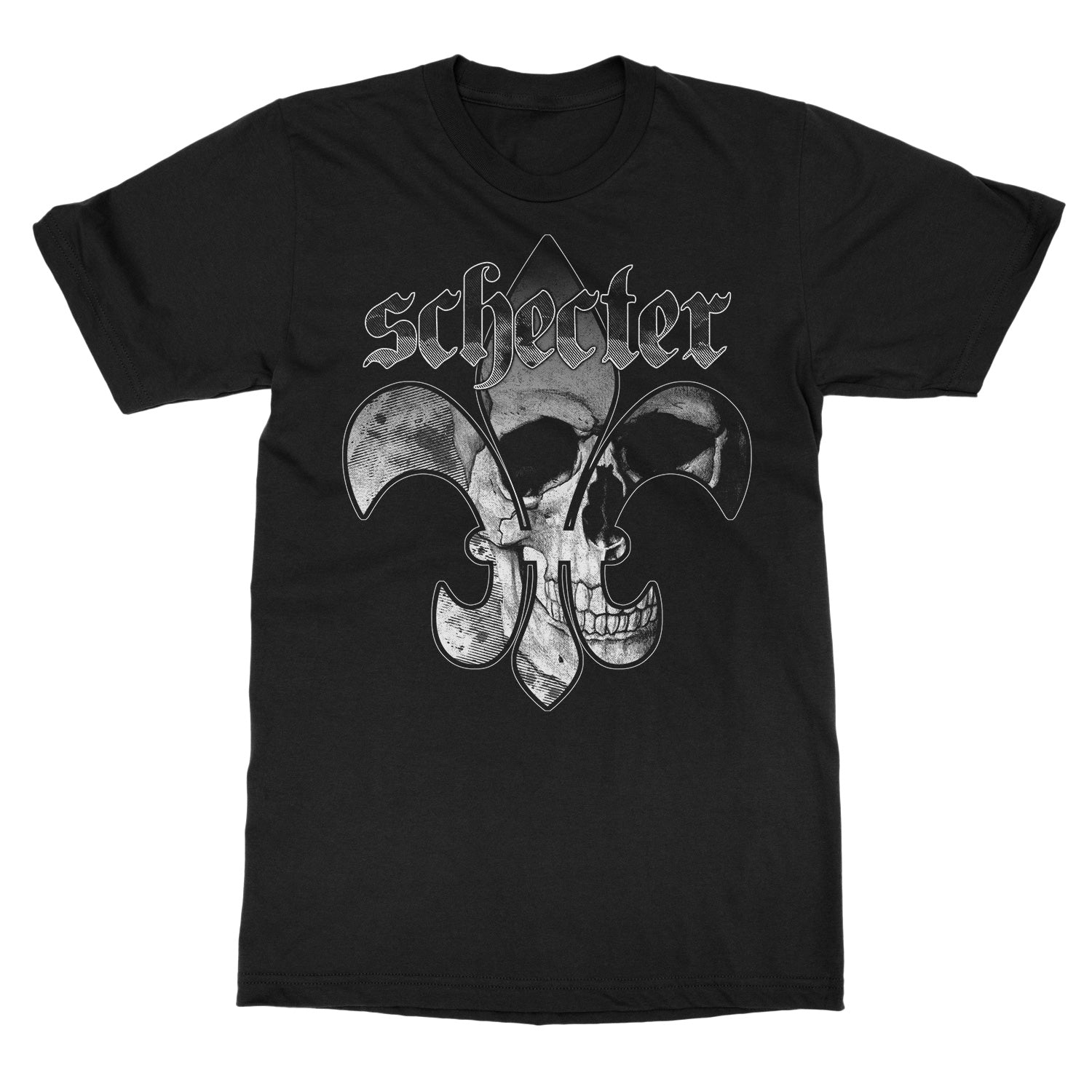 Schecter Guitars Fluer De Skull T-Shirt - Image 2