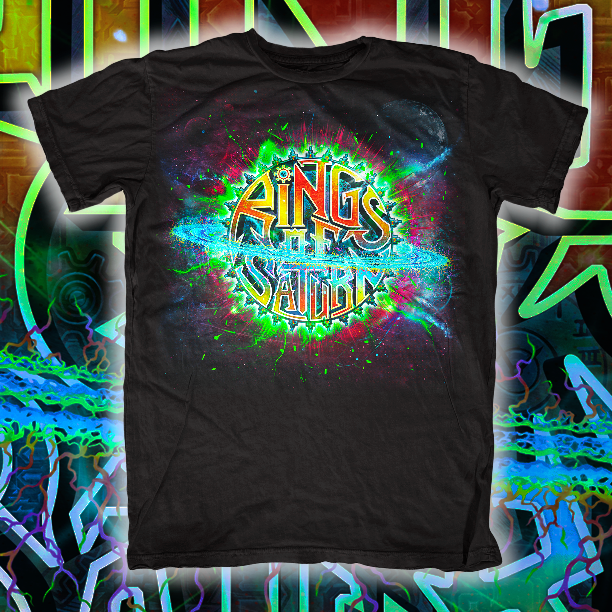 Rings Of Saturn Ros Color Logo T-Shirt - Image 2