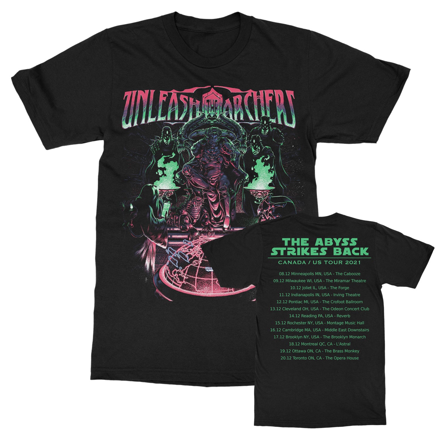 Unleash The Archers Winter Conquest 2021 Tour T-Shirt - Image 2