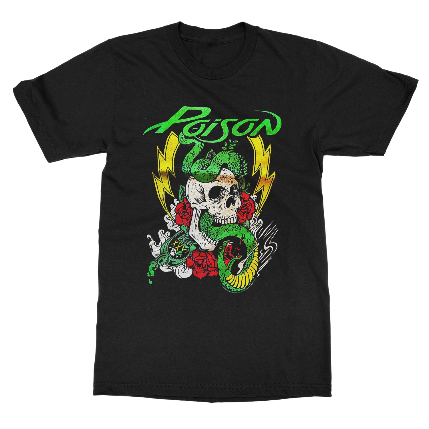 Poison Lightning Skull T-Shirt - Image 2