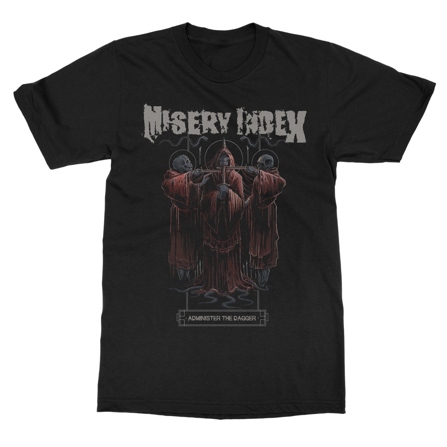 Misery Index Administer The Dagger T-Shirt - Image 2