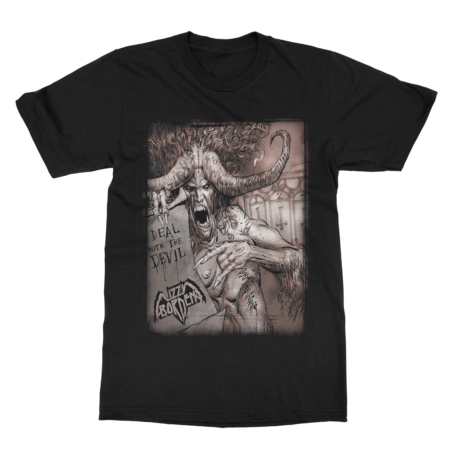Lizzy Borden Death With The Devil T-Shirt - Image 2
