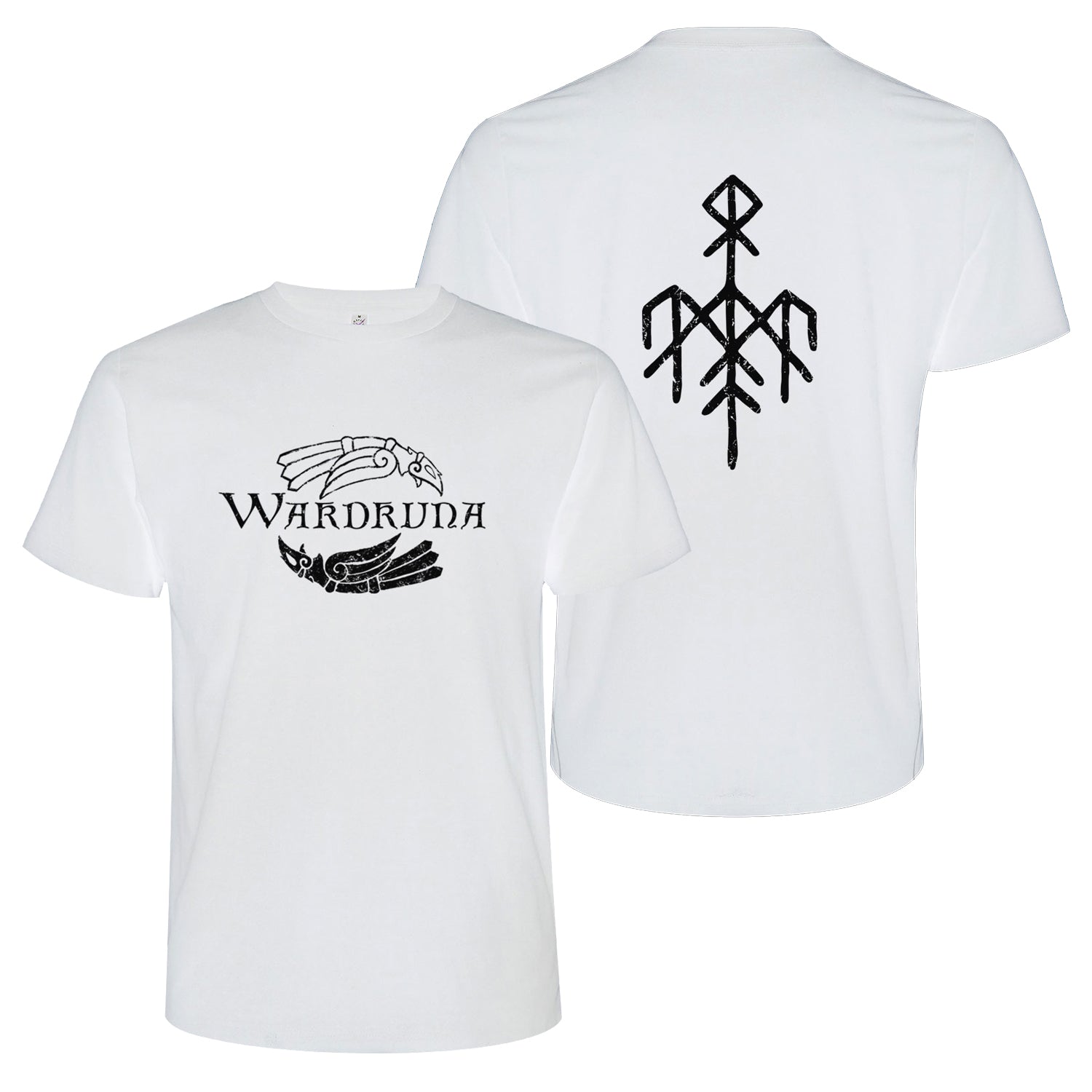 Wardruna Kvitravn Horizontal (White) T-Shirt - Image 2