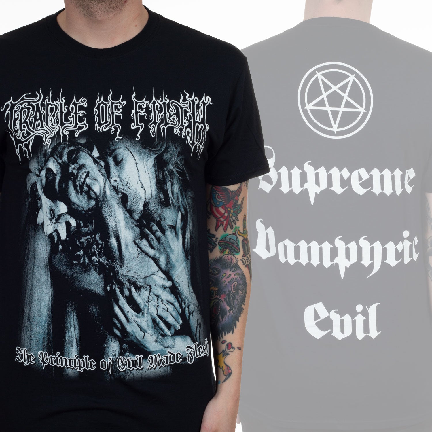 Cradle Of Filth The Principle Of Evil Made Flesh T-Shirt - Image 2