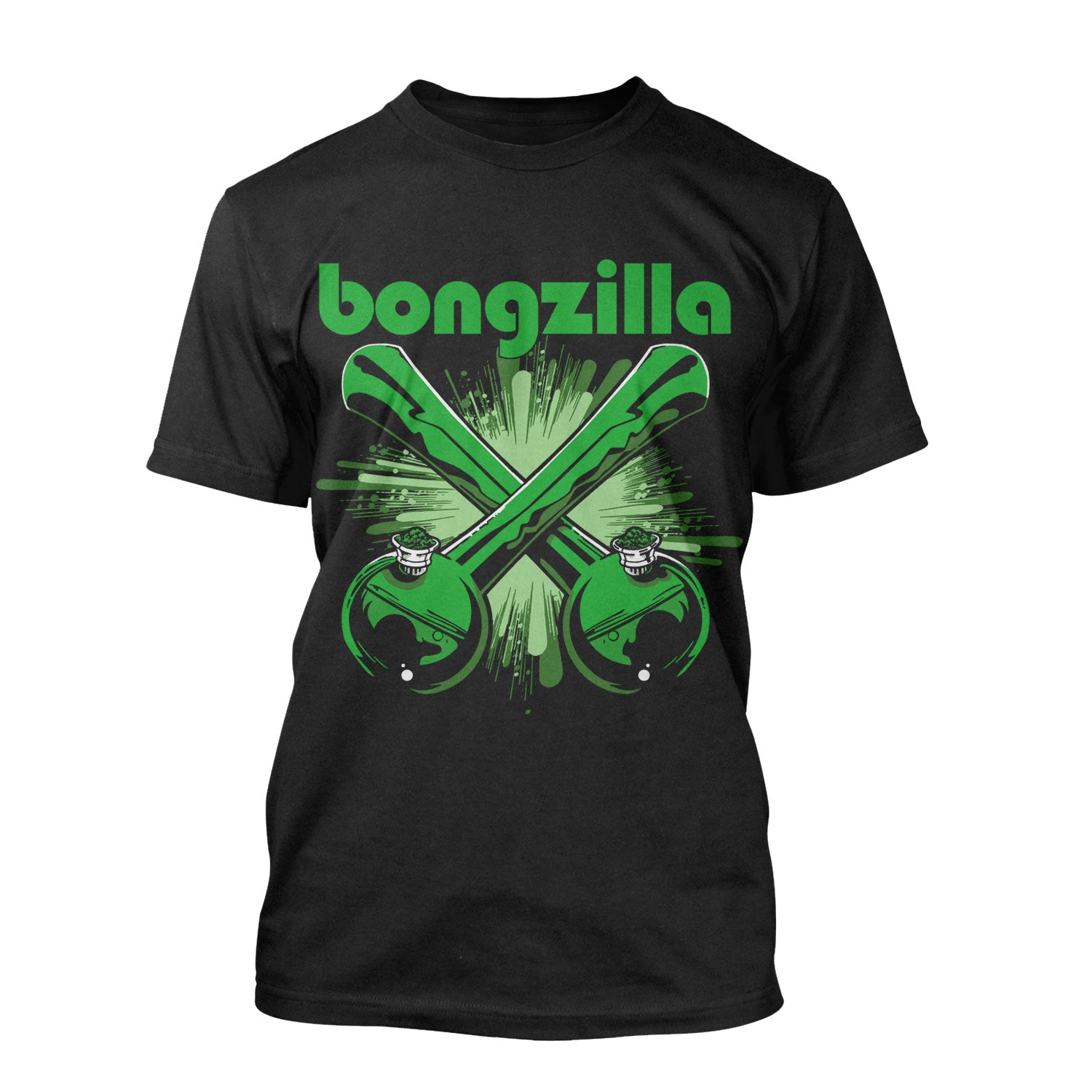Bongzilla Crossed Bongs T-Shirt - Image 2